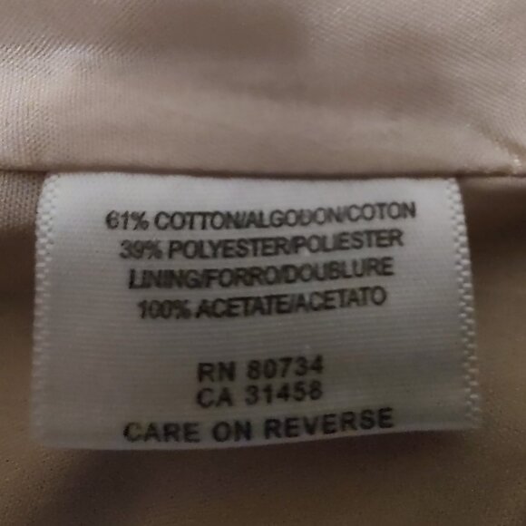 BCBGMAXAZRIA SKIRT COTTON POLYESTER BLEND IVORY ALENCON LACE ADORNMENT SIZE 8 - Picture 5 of 9